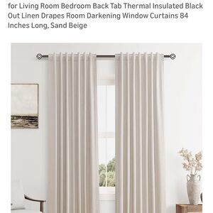Elegant Beige Thermal Insulated Curtains